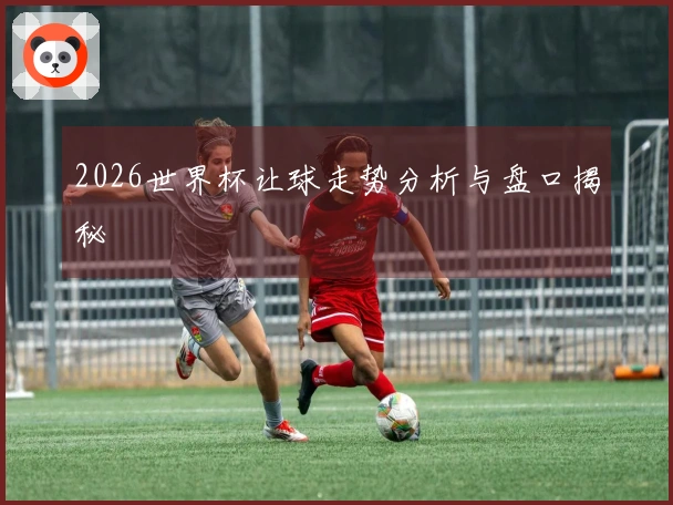 2026世界杯让球走势分析与盘口揭秘