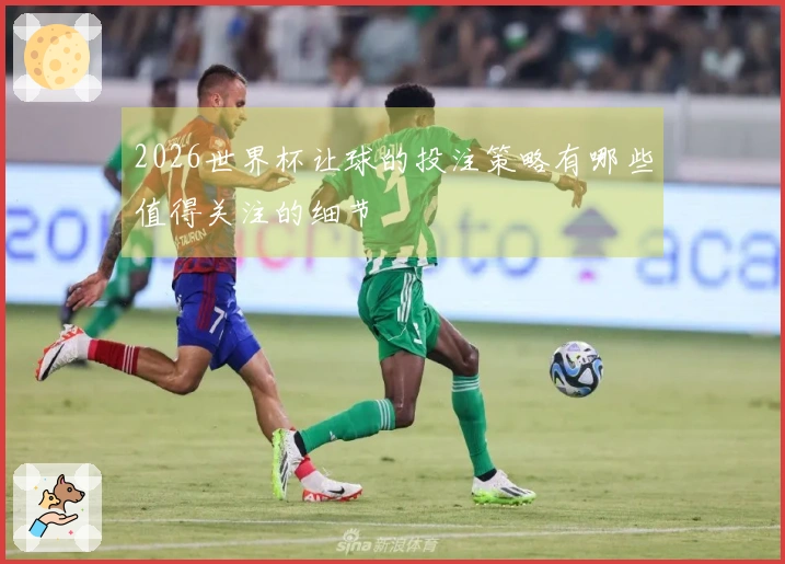 2026世界杯让球的投注策略有哪些值得关注的细节